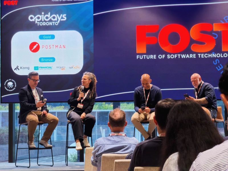 Kate Astrid speaking on the apidays FOST Toronto panel